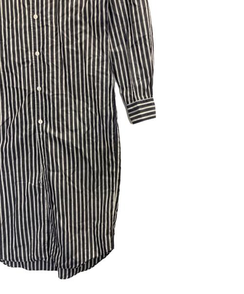 COMME des GARCONS HOMME PLUS（コムデギャルソンオムプリュス）COMME des GARCONS HOMME PLUS (コムデギャルソンオムプリュス) ストライプロングシャツ ネイビー サイズ:Sの古着・服飾アイテム