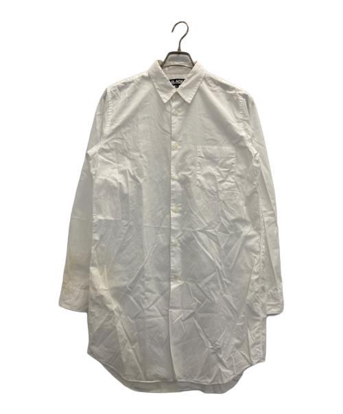 BLACK COMME des GARCONS（ブラックコムデギャルソン）BLACK COMME des GARCONS (ブラックコムデギャルソン) ロングシャツ ホワイト サイズ:Lの古着・服飾アイテム