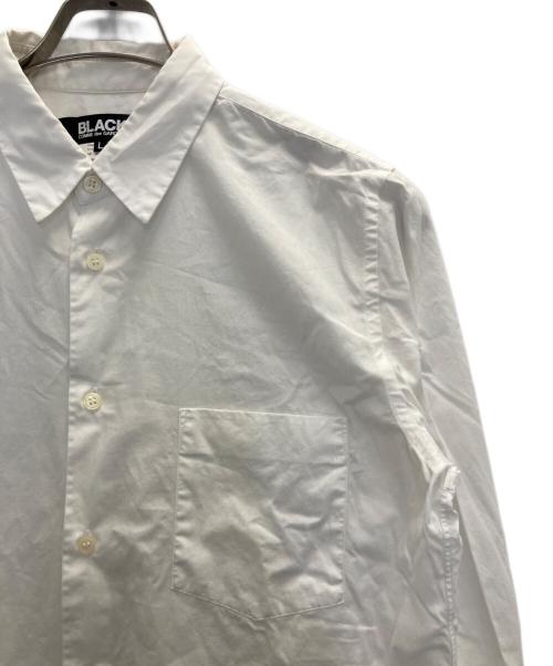 BLACK COMME des GARCONS（ブラックコムデギャルソン）BLACK COMME des GARCONS (ブラックコムデギャルソン) ロングシャツ ホワイト サイズ:Lの古着・服飾アイテム