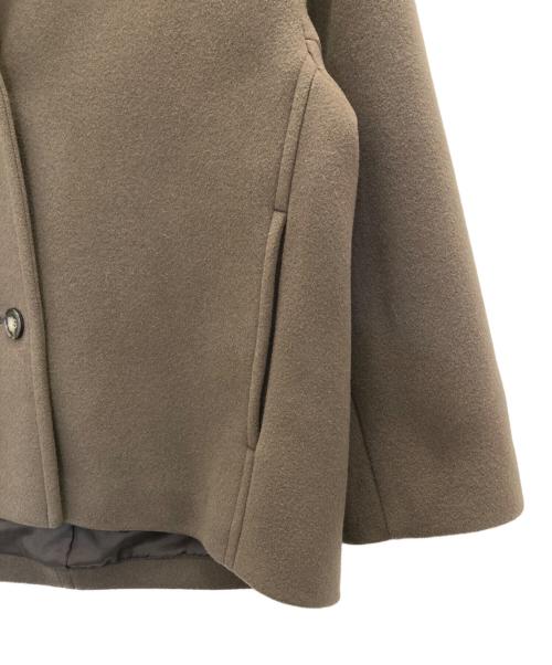 DES PRES（デ プレ）DES PRES (デ プレ) ニューモッサ フーデッドショートコート ブラウン サイズ:36の古着・服飾アイテム