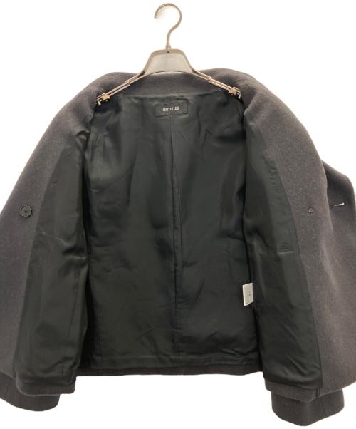 UNTITLED（アンタイトル）UNTITLED (アンタイトル) ダブルブレスコート ブラック サイズ:Mの古着・服飾アイテム