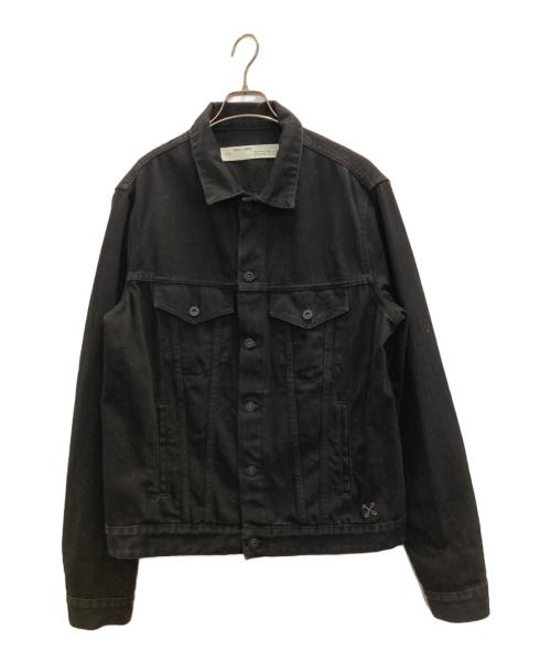 OFFWHITE（オフホワイト）OFFWHITE (オフホワイト) 19AW バックアロープリントデニムジャケット ブラック サイズ:XLの古着・服飾アイテム