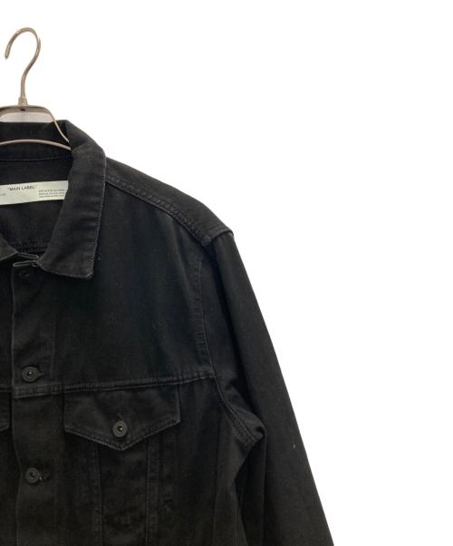 OFFWHITE（オフホワイト）OFFWHITE (オフホワイト) 19AW バックアロープリントデニムジャケット ブラック サイズ:XLの古着・服飾アイテム