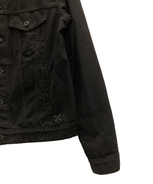 OFFWHITE（オフホワイト）OFFWHITE (オフホワイト) 19AW バックアロープリントデニムジャケット ブラック サイズ:XLの古着・服飾アイテム
