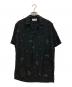 Saint Laurent Paris（サンローランパリ）の古着「キューピッド プリント 総柄 半袖シャツ」｜ブラック