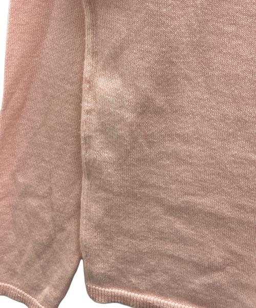 courreges（クレージュ）courreges (クレージュ) ハイネックロゴニット ピンク サイズ:表記無しの古着・服飾アイテム