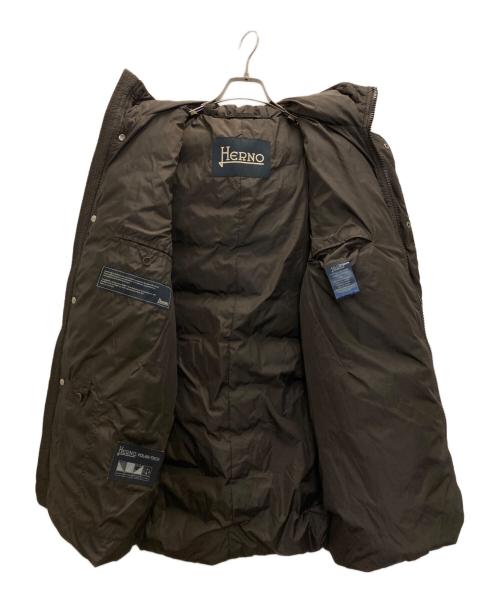 HERNO（ヘルノ）HERNO (ヘルノ) ポーラテックフーデッドダウンコート ブラウン サイズ:50の古着・服飾アイテム