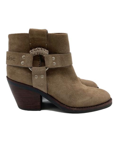 SEE BY CHLOE（シーバイクロエ）SEE BY CHLOE (シーバイクロエ) サイドリングスウェードブーツ ベージュ サイズ:23.5cmの古着・服飾アイテム
