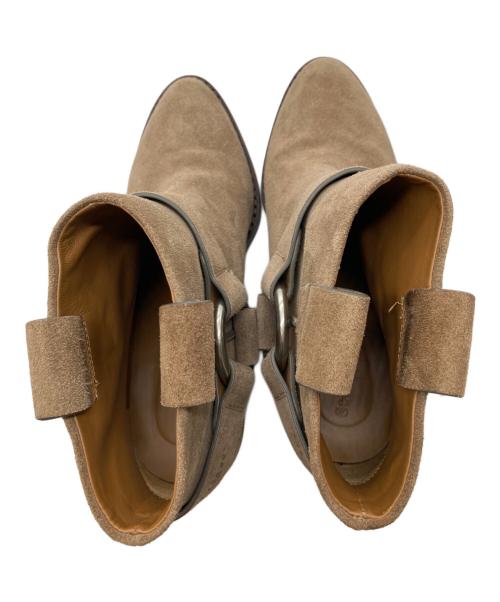 SEE BY CHLOE（シーバイクロエ）SEE BY CHLOE (シーバイクロエ) サイドリングスウェードブーツ ベージュ サイズ:23.5cmの古着・服飾アイテム