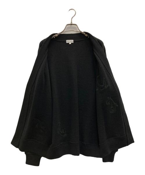 Paul Smith London（ポールスミスロンドン）Paul Smith London (ポールスミスロンドン) トカゲ刺繍カーディガン ブラック サイズ:Ⅼの古着・服飾アイテム
