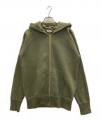 HINOYAヒノヤ）の古着「ジップパーカー」｜グリーン