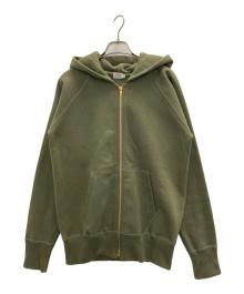 HINOYA（ヒノヤ）の古着「ジップパーカー」｜グリーン