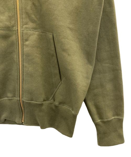 HINOYA（ヒノヤ）HINOYA (ヒノヤ) ジップパーカー グリーン サイズ:38の古着・服飾アイテム