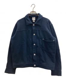 LOOPWHEELER（ループウィラー）の古着「スウェットトラッカージャケット」｜ネイビー