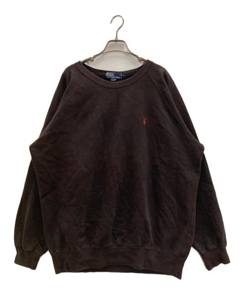 POLO RALPH LAUREN（ポロ・ラルフローレン）POLO RALPH LAUREN (ポロ・ラルフローレン) クルーネックスウェット ブラック サイズ:Ⅼの古着・服飾アイテム