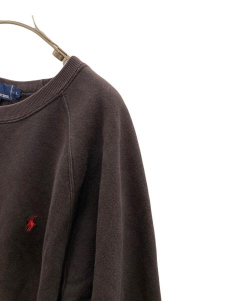 POLO RALPH LAUREN（ポロ・ラルフローレン）POLO RALPH LAUREN (ポロ・ラルフローレン) クルーネックスウェット ブラック サイズ:Ⅼの古着・服飾アイテム