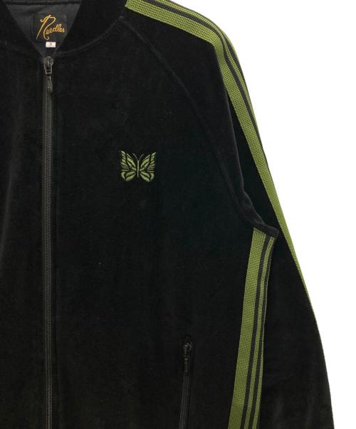 Needles（ニードルズ）Needles (ニードルズ) Velour Rib Collar Track Jacket ブラック サイズ:Sの古着・服飾アイテム
