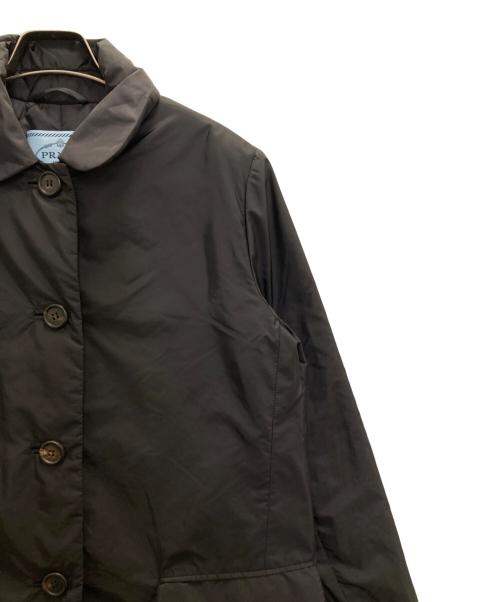 PRADA（プラダ）PRADA (プラダ) ベルト付中綿ナイロンジャケット ブラック サイズ:40の古着・服飾アイテム