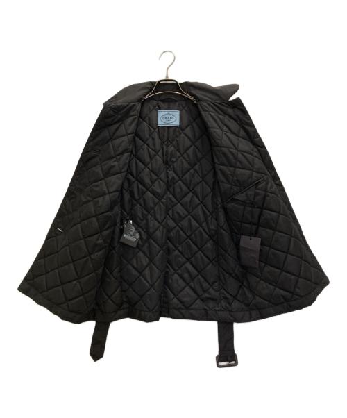 PRADA（プラダ）PRADA (プラダ) ベルト付中綿ナイロンジャケット ブラック サイズ:40の古着・服飾アイテム