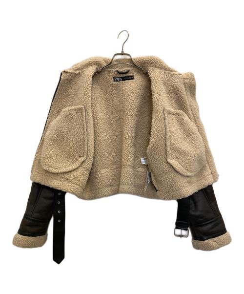 ZARA（ザラ）ZARA (ザラ) エコムートンジャケット ブラウン サイズ:Ⅿの古着・服飾アイテム