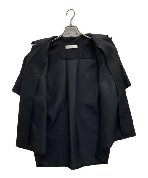 ETHOSENS（エトセンス）ETHOSENS (エトセンス) ジャガード半袖シャツ ブラック サイズ:SIZE 1の古着・服飾アイテム