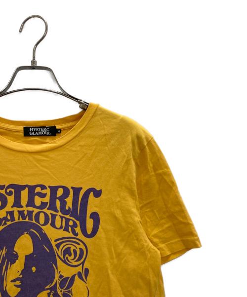 Hysteric Glamour（ヒステリックグラマー）Hysteric Glamour (ヒステリックグラマー) プリントTシャツ イエロー サイズ:Mの古着・服飾アイテム