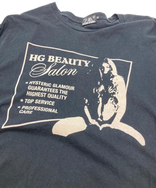 Hysteric Glamour（ヒステリックグラマー）Hysteric Glamour (ヒステリックグラマー) プリントTシャツ ブラック サイズ:XLの古着・服飾アイテム