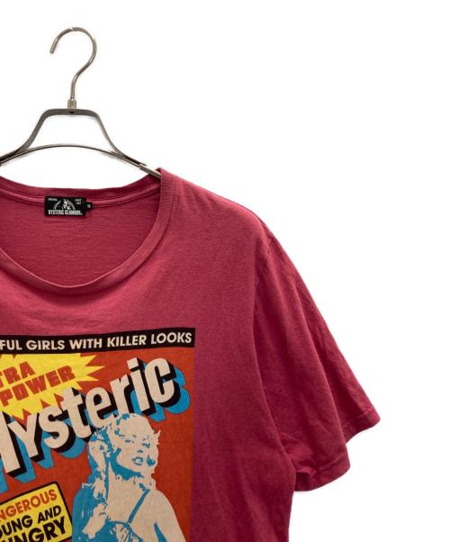 Hysteric Glamour（ヒステリックグラマー）Hysteric Glamour (ヒステリックグラマー) プリントTシャツ ピンク サイズ:Mの古着・服飾アイテム