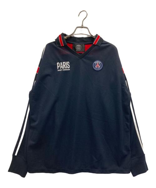 Paris Saint-Germain（パリサンジェルマン）PARIS SAINT-GERMAIN (パリサンジェルマン) SHEER GAME TOPS ネイビー サイズ:XLの古着・服飾アイテム