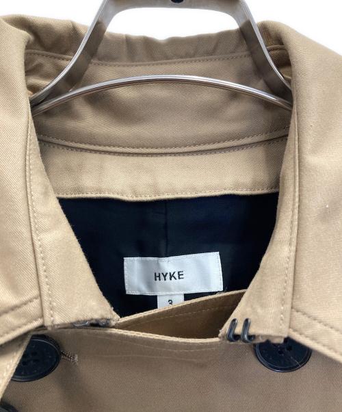 HYKE（ハイク）HYKE (ハイク) ベルト付トレンチコート ベージュ サイズ:3の古着・服飾アイテム