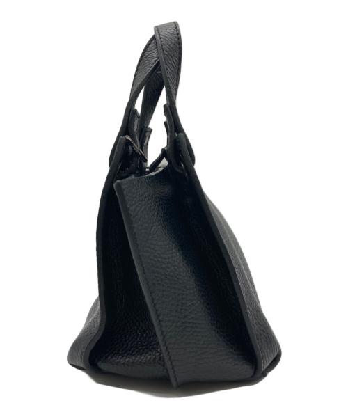 ripani（リパーニ）ripani (リパーニ) レザーミニハンドバッグ ブラックの古着・服飾アイテム