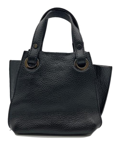 ripani（リパーニ）ripani (リパーニ) レザーミニハンドバッグ ブラックの古着・服飾アイテム