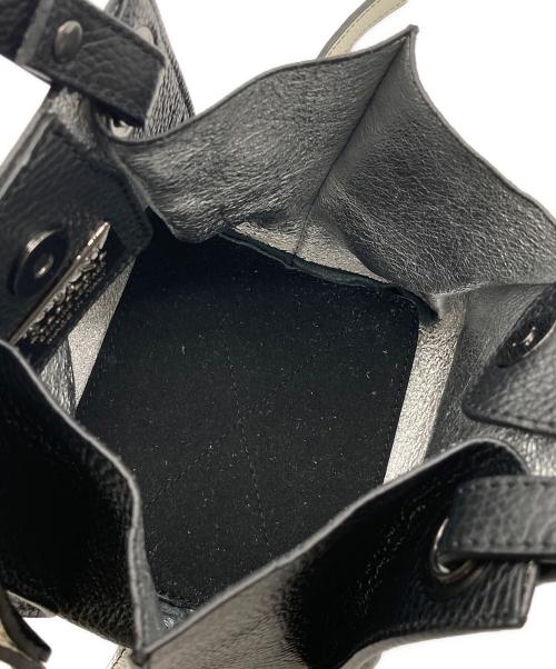 ripani（リパーニ）ripani (リパーニ) レザーミニハンドバッグ ブラックの古着・服飾アイテム