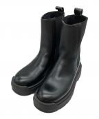 ZARAザラ）の古着「サイドゴアブーツ」｜ブラック