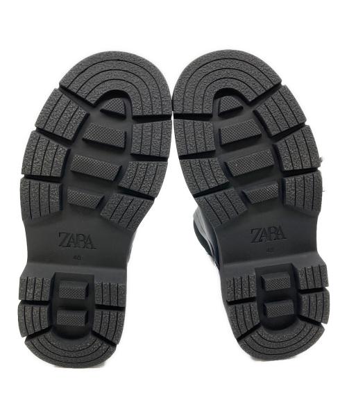 ZARA（ザラ）ZARA (ザラ) サイドゴアブーツ ブラック サイズ:40の古着・服飾アイテム