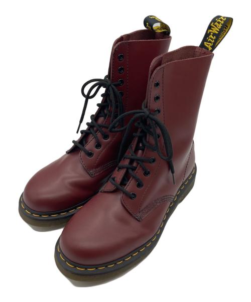 Dr.Martens（ドクターマーチン）Dr.Martens (ドクターマーチン) 10ホールブーツ レッド サイズ:39の古着・服飾アイテム