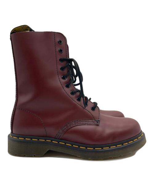 Dr.Martens（ドクターマーチン）Dr.Martens (ドクターマーチン) 10ホールブーツ レッド サイズ:39の古着・服飾アイテム