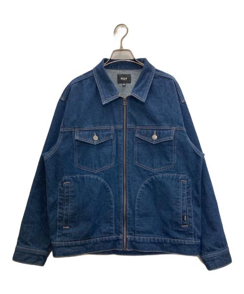 HUF（ハフ）HUF (ハフ) OD DENIM ZIP JACKET インディゴ サイズ:Ⅿの古着・服飾アイテム