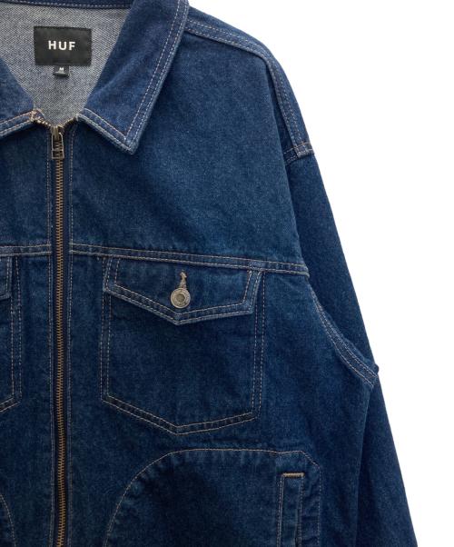 HUF（ハフ）HUF (ハフ) OD DENIM ZIP JACKET インディゴ サイズ:Ⅿの古着・服飾アイテム