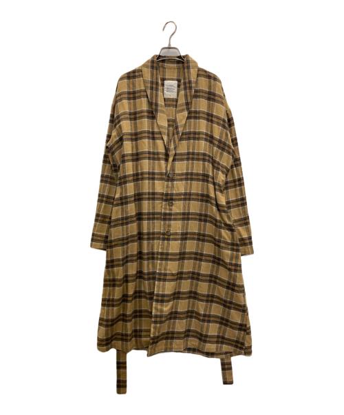 LIMI feu（リミフゥ）LIMI feu (リミフゥ) COAT WITH SHAWL COLLAR イエロー サイズ:2の古着・服飾アイテム