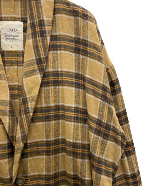 LIMI feu（リミフゥ）LIMI feu (リミフゥ) COAT WITH SHAWL COLLAR イエロー サイズ:2の古着・服飾アイテム