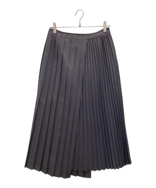 INDIVI（インディヴィ）INDIVI (インディヴィ) アコーディオンプリーツスカート グレー サイズ:SIZE40の古着・服飾アイテム
