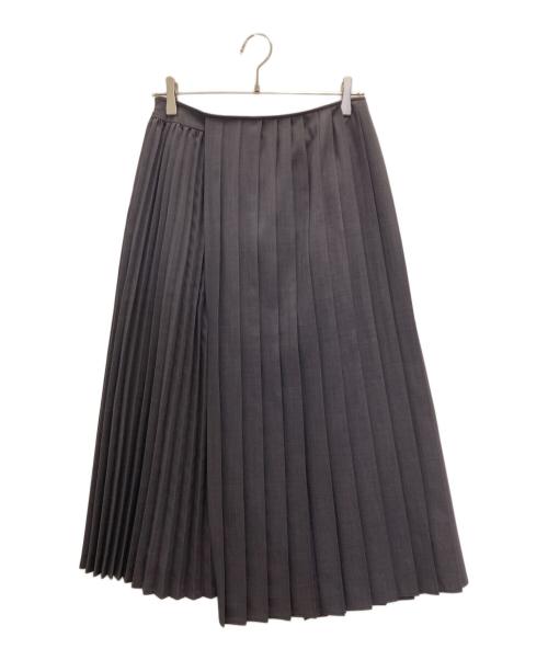 INDIVI（インディヴィ）INDIVI (インディヴィ) アコーディオンプリーツスカート グレー サイズ:SIZE40の古着・服飾アイテム
