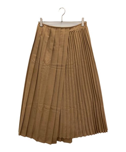 INDIVI（インディヴィ）INDIVI (インディヴィ) アコーディオンプリーツスカート ベージュ サイズ:SIZE40の古着・服飾アイテム