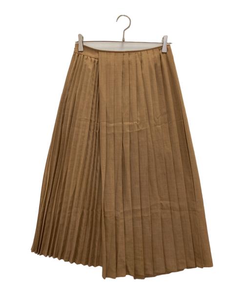 INDIVI（インディヴィ）INDIVI (インディヴィ) アコーディオンプリーツスカート ベージュ サイズ:SIZE40の古着・服飾アイテム