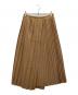 INDIVI（インディヴィ）の古着「アコーディオンプリーツスカート」｜ベージュ