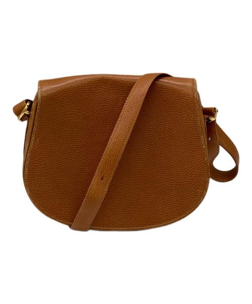 Cartier（カルティエ）Cartier (カルティエ) レザーショルダーバッグ ブラウンの古着・服飾アイテム