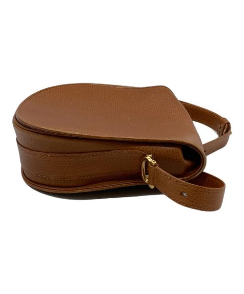 Cartier（カルティエ）Cartier (カルティエ) レザーショルダーバッグ ブラウンの古着・服飾アイテム