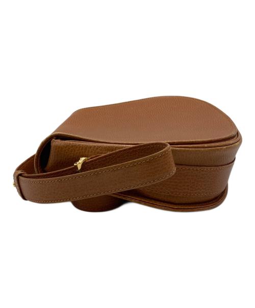 Cartier（カルティエ）Cartier (カルティエ) レザーショルダーバッグ ブラウンの古着・服飾アイテム