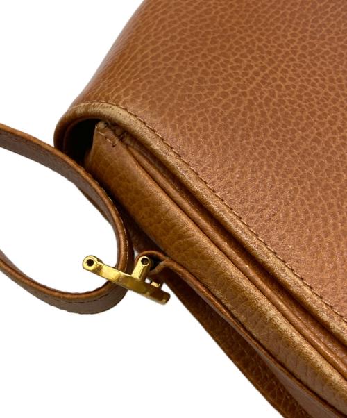 Cartier（カルティエ）Cartier (カルティエ) レザーショルダーバッグ ブラウンの古着・服飾アイテム
